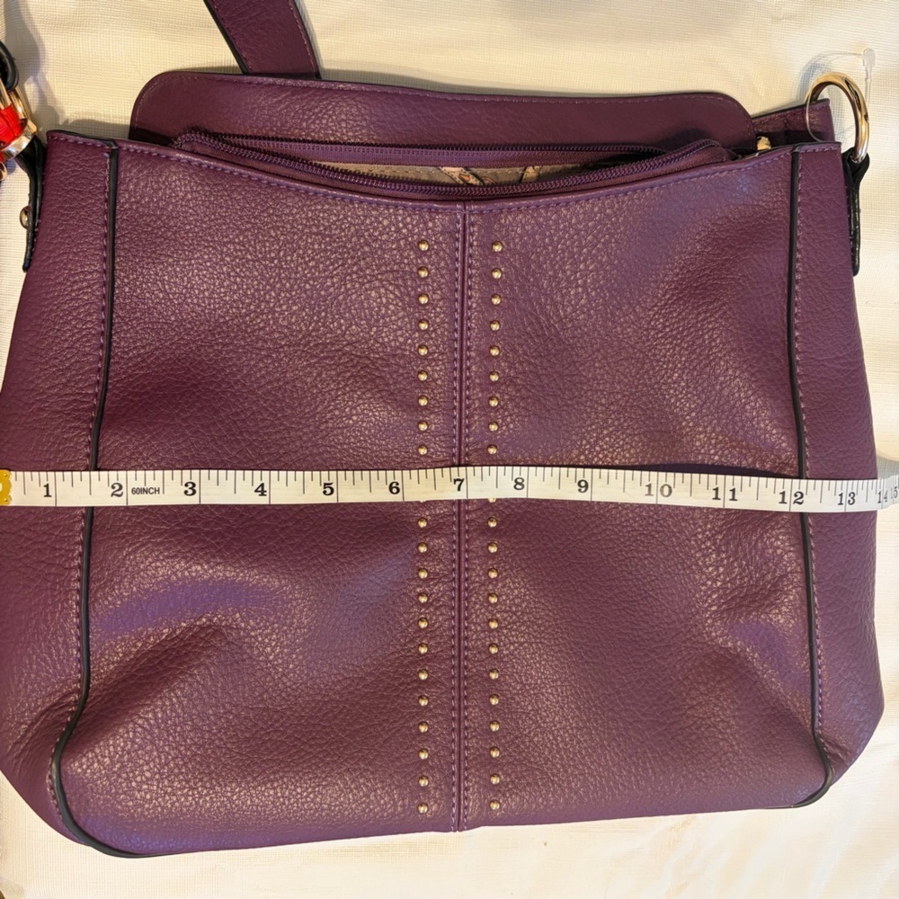 Montana West Elegant Plum Purple Shoulder Bag - Picture 7 of 10